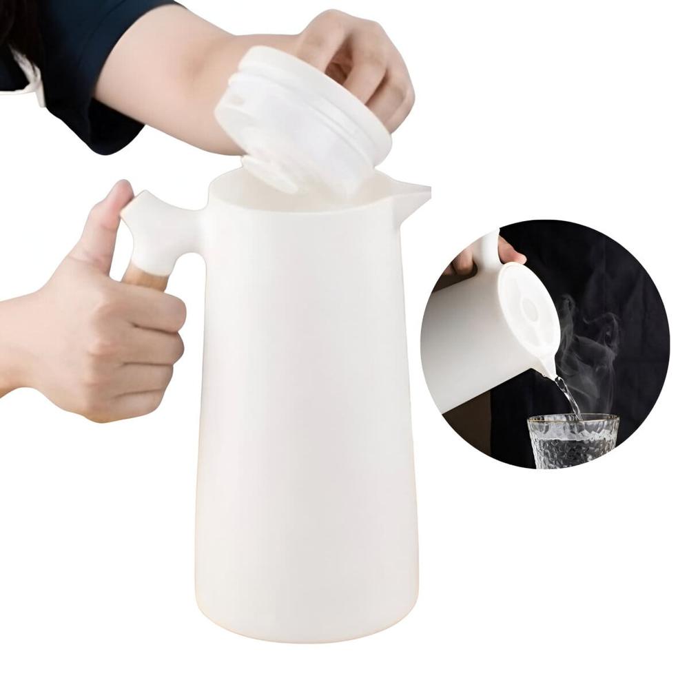 Jarra Termo Estilo Minimalista de 1 Litro Blanco  76BL01