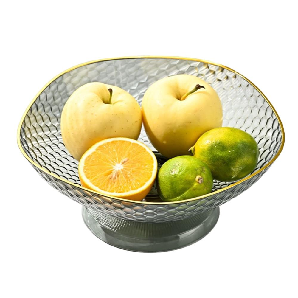 Frutero Hexágono Transparente Gris  26GR11