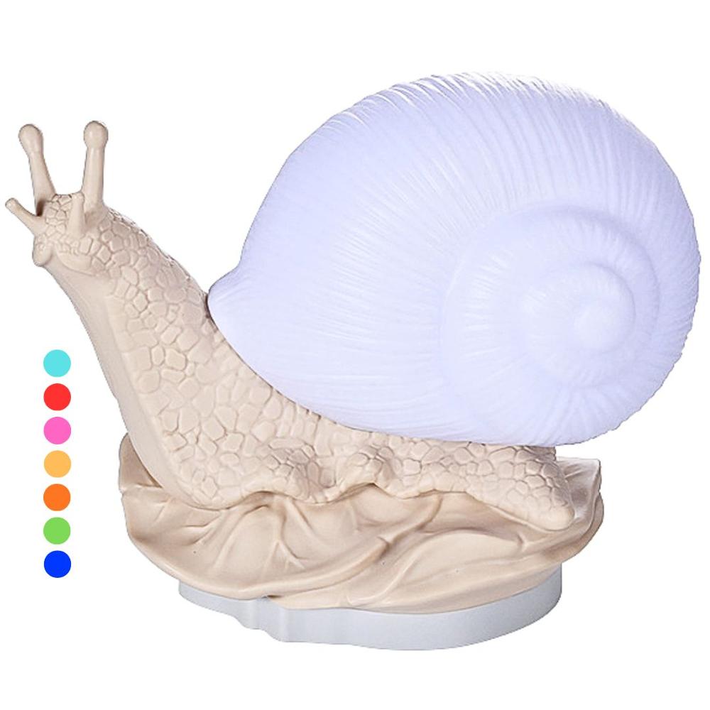 Lámpara Caracol 24 Colores Luz de Noche Decorativo de Habitación 9331