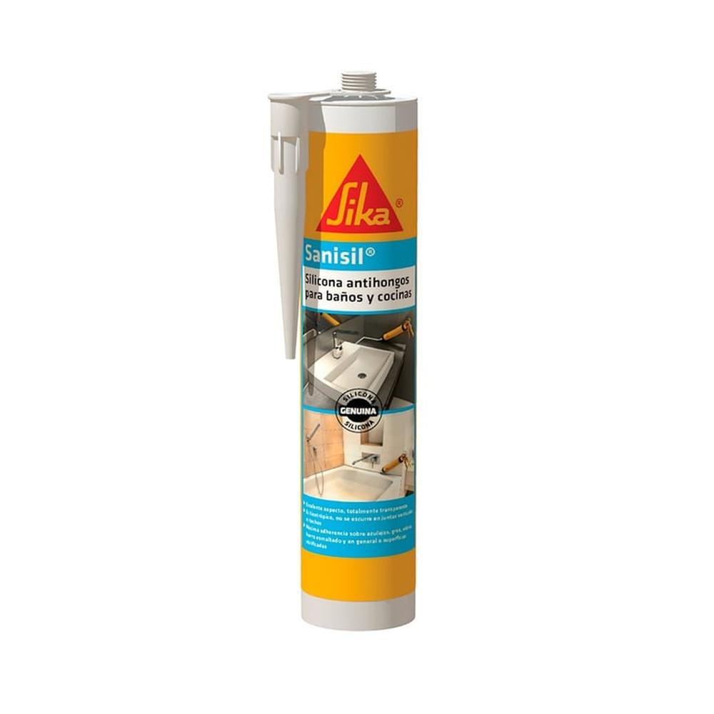 Silicona Antihongos Sika Sanisil Transparente 280 ml