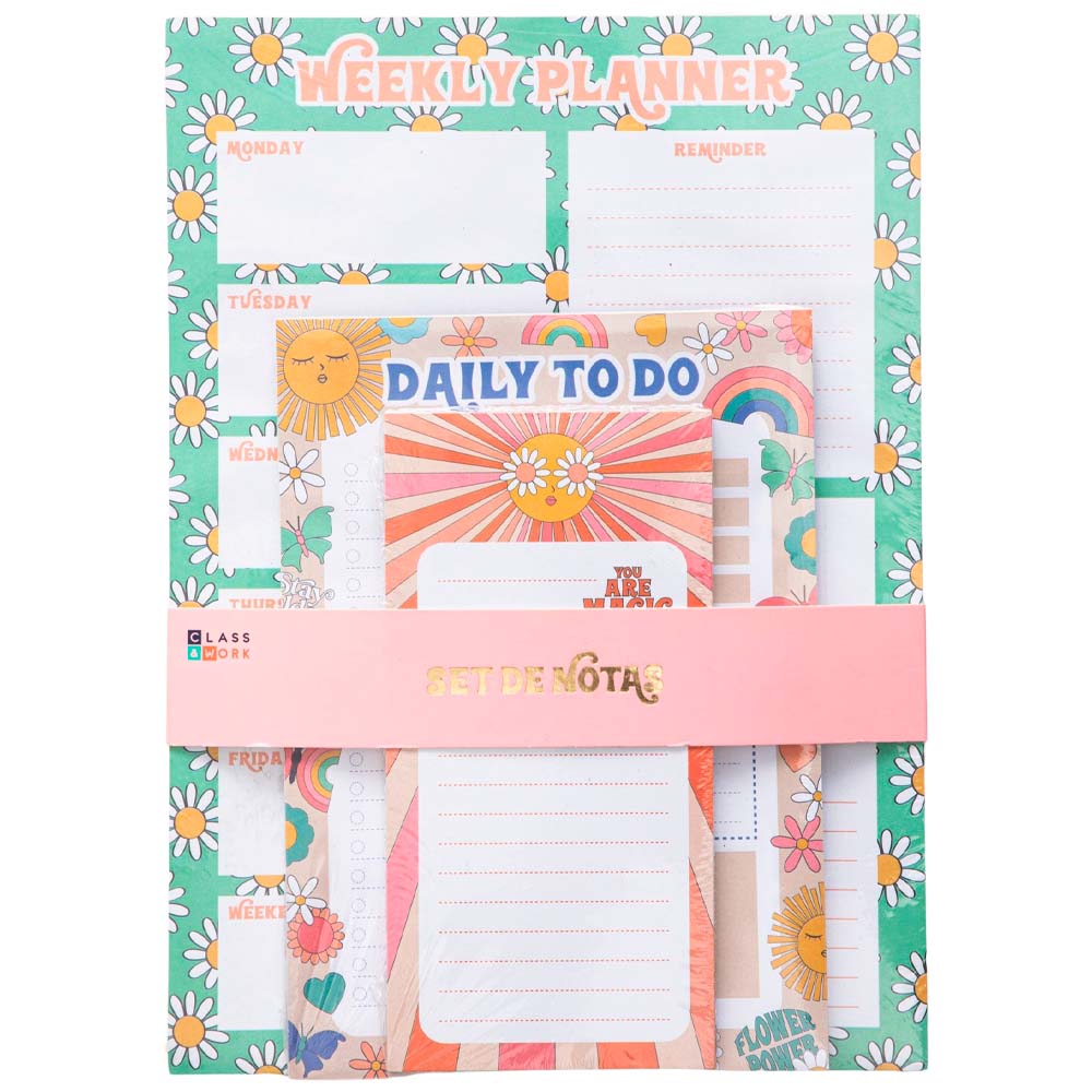 Set CLASS&WORK Notepad  Rainbow