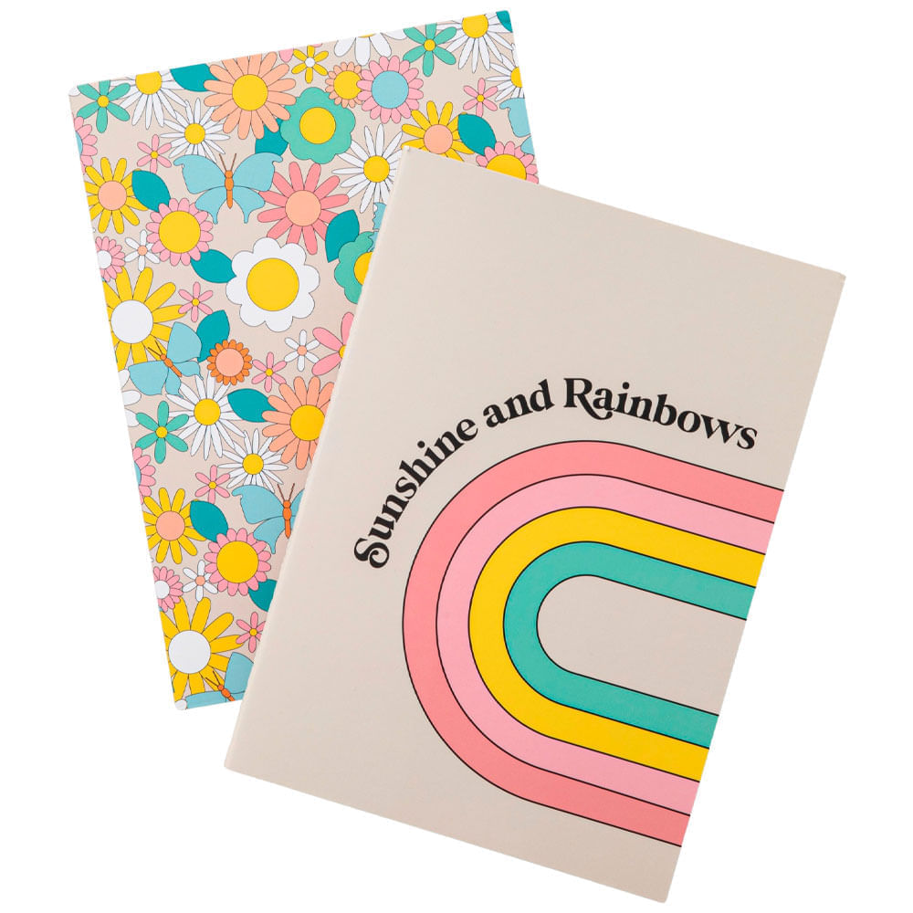 Block de Notas CLASS&WORK Flores Rainbow