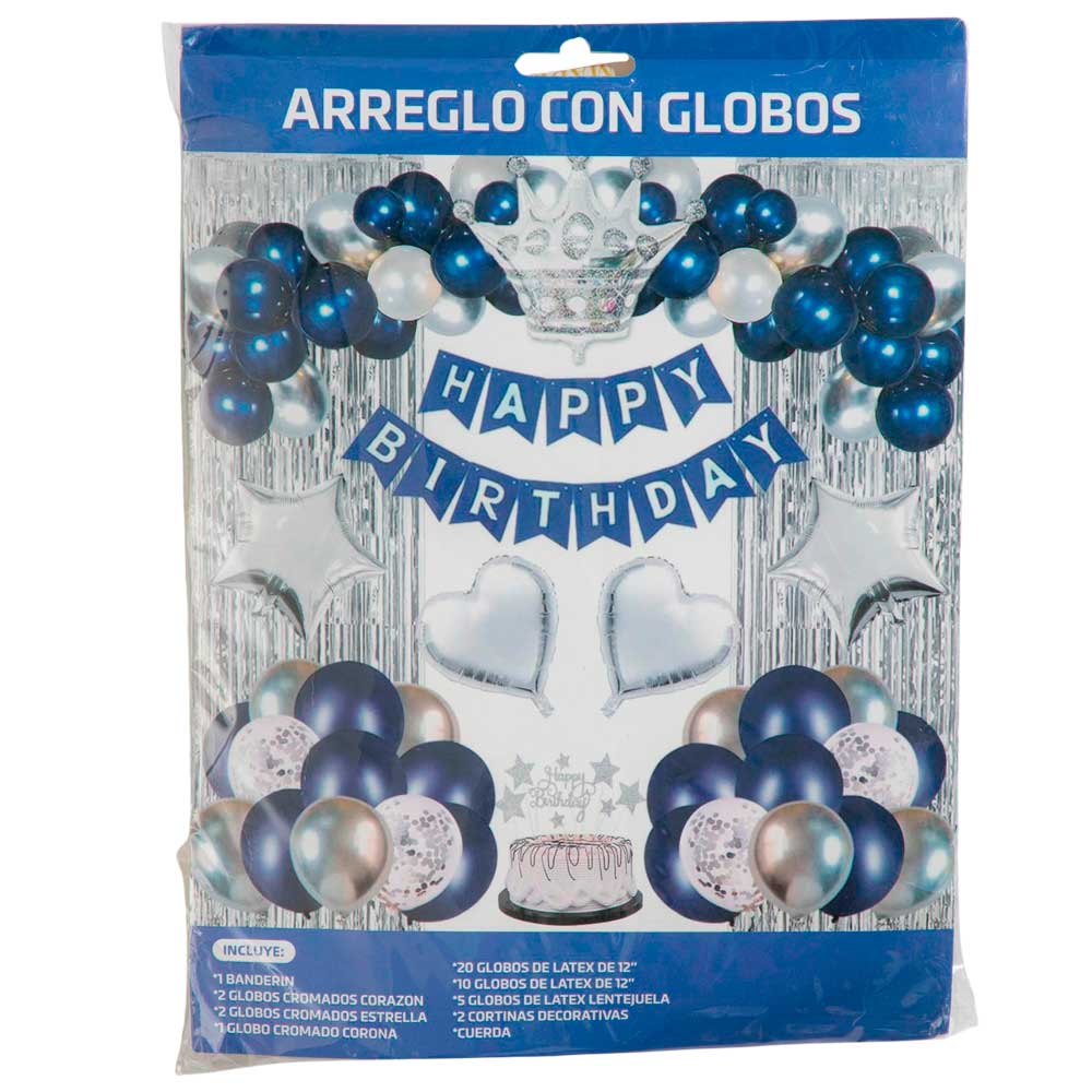 Set de Cumpleaños CLASS&WORK Globos-Cortina Platea