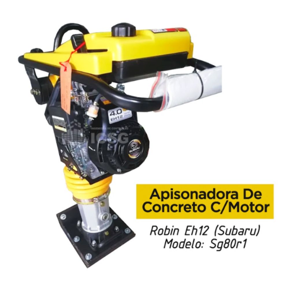 Apisonadora de Concreto de Motor Robin EH12 (Subaru) Mod: SG80R1
