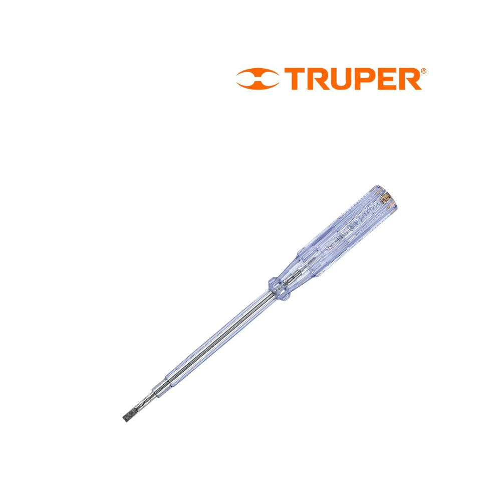 Probador de corriente alterna truper 19 cm
