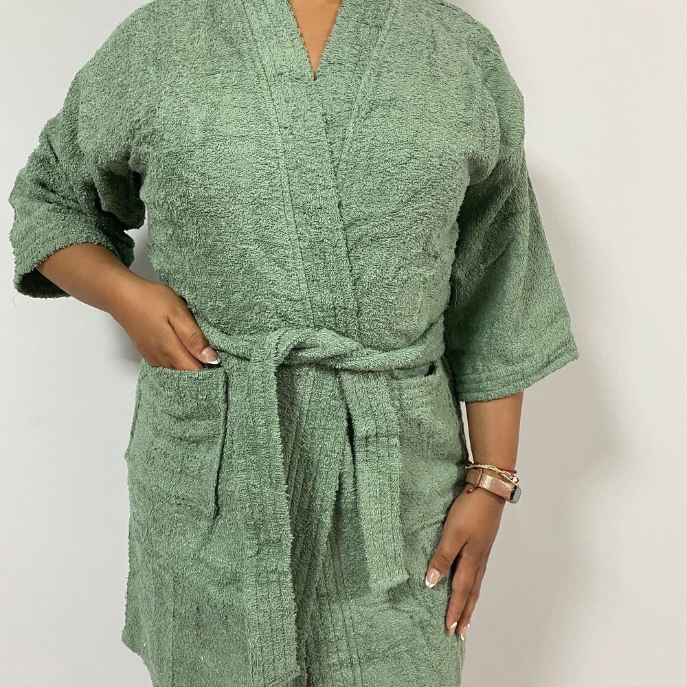 Salida de Baño L Verde Olivo de 380 Gr Multitoallas