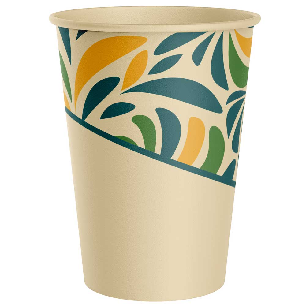 Vasos PAMOLSA 12Oz Bioform Verde Caja 25un
