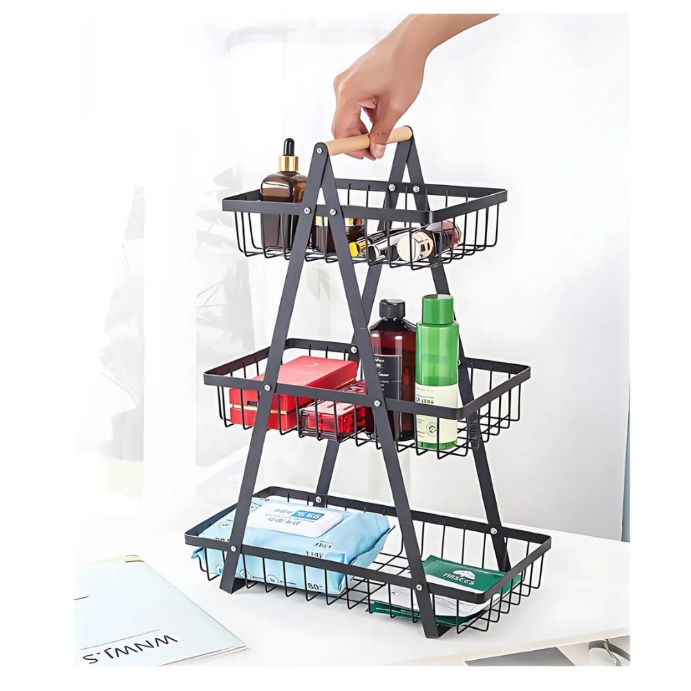 Frutero de Metal 3 niveles Organizador Multiusos