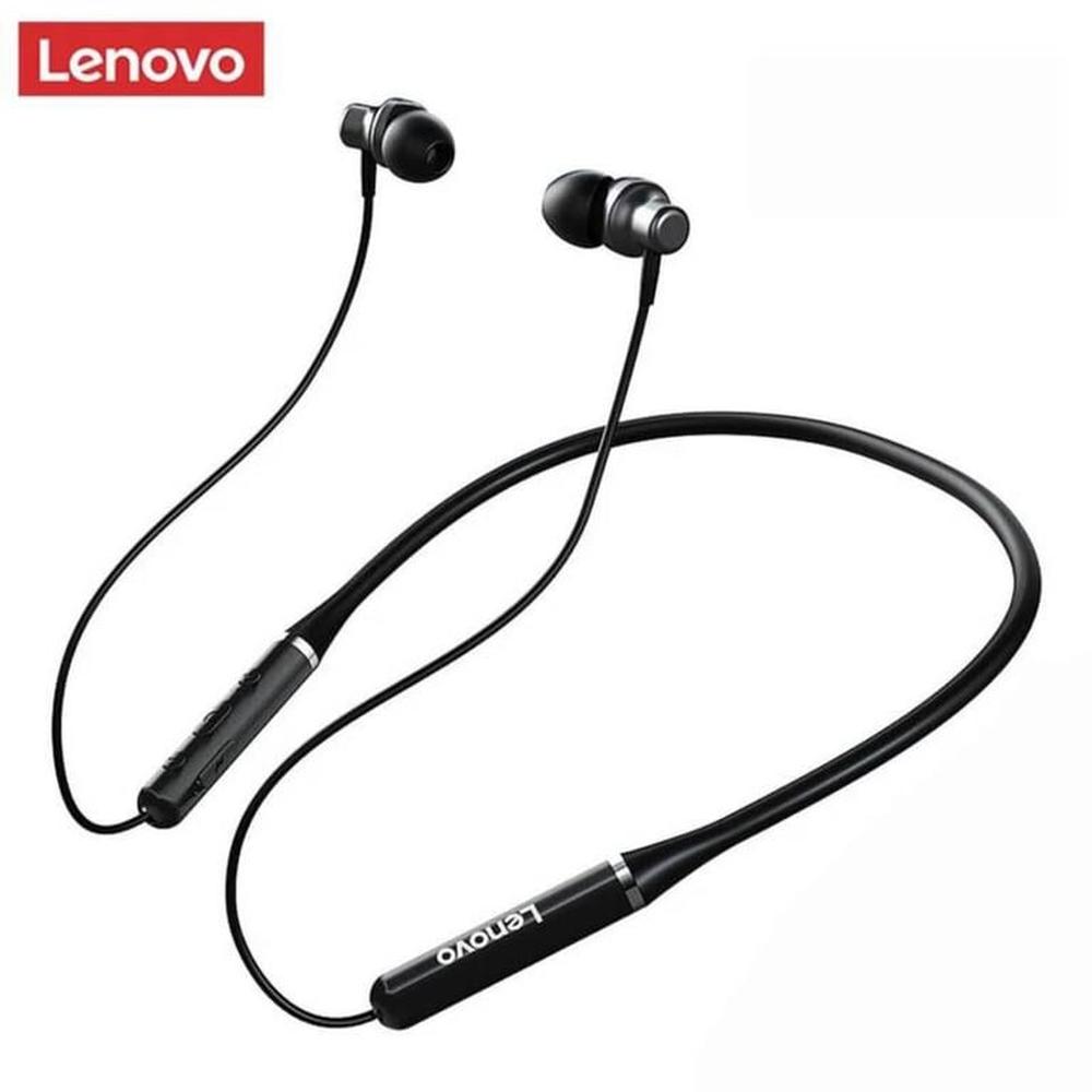 Audífonos Bluetooth Lenovo He05 Negros Inalámbricos