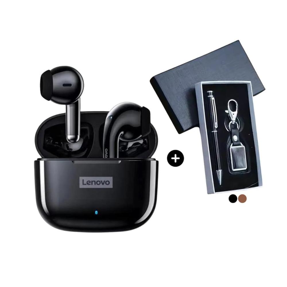 Audífonos Bluetooth Lenovo LP40 Pro + Set Ejecutivo de Regalo