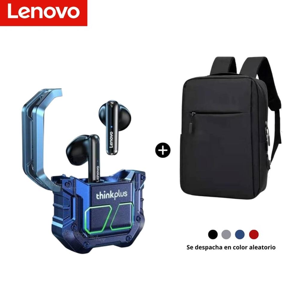 Audifonos Bluetooth Lenovo XT81 Thinkplus Morado Mochila de regalo