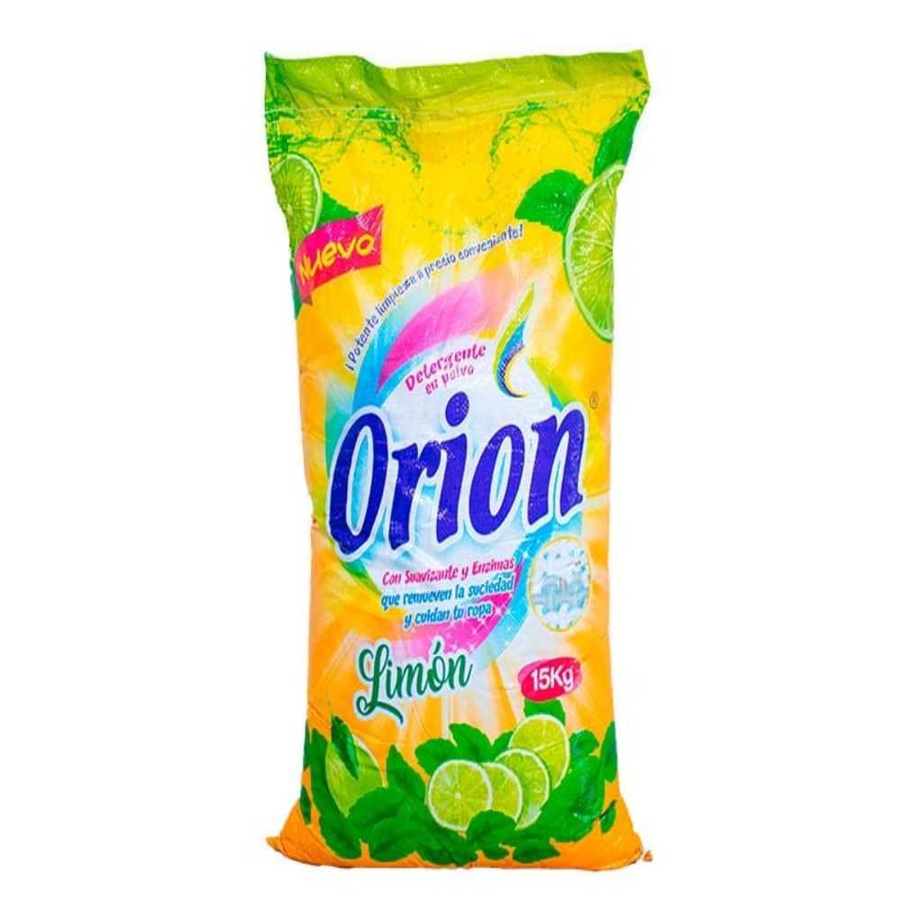 Detergente 15kg Aroma Rosa Orión Oferta