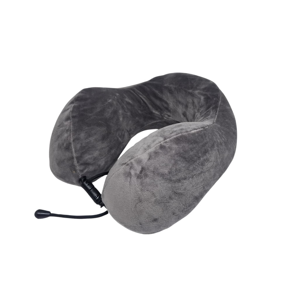 Almohada De Espuma Para Cuello Color Entero - GRIS