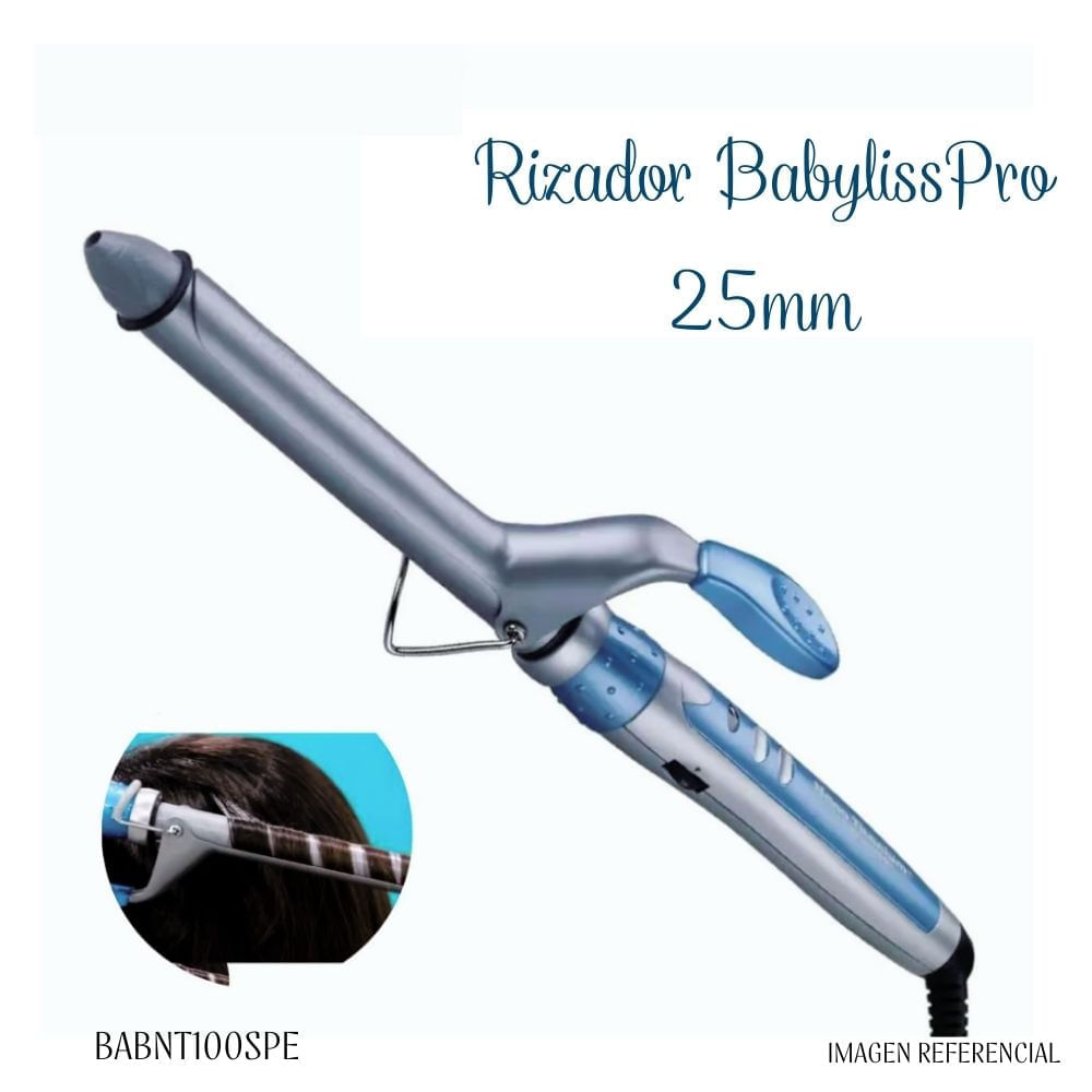 Rizadora de Cabello Babyliss Pro Nano Titanium 25 mm BABNT100SPE