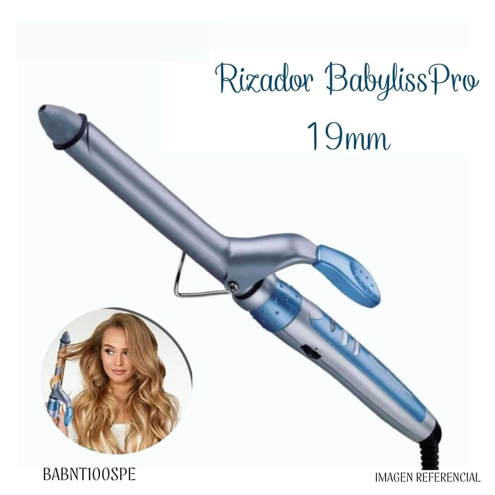 Rizador de Cabello Babyliss Pro Nano Titanium 19 mm BABNT75SPE