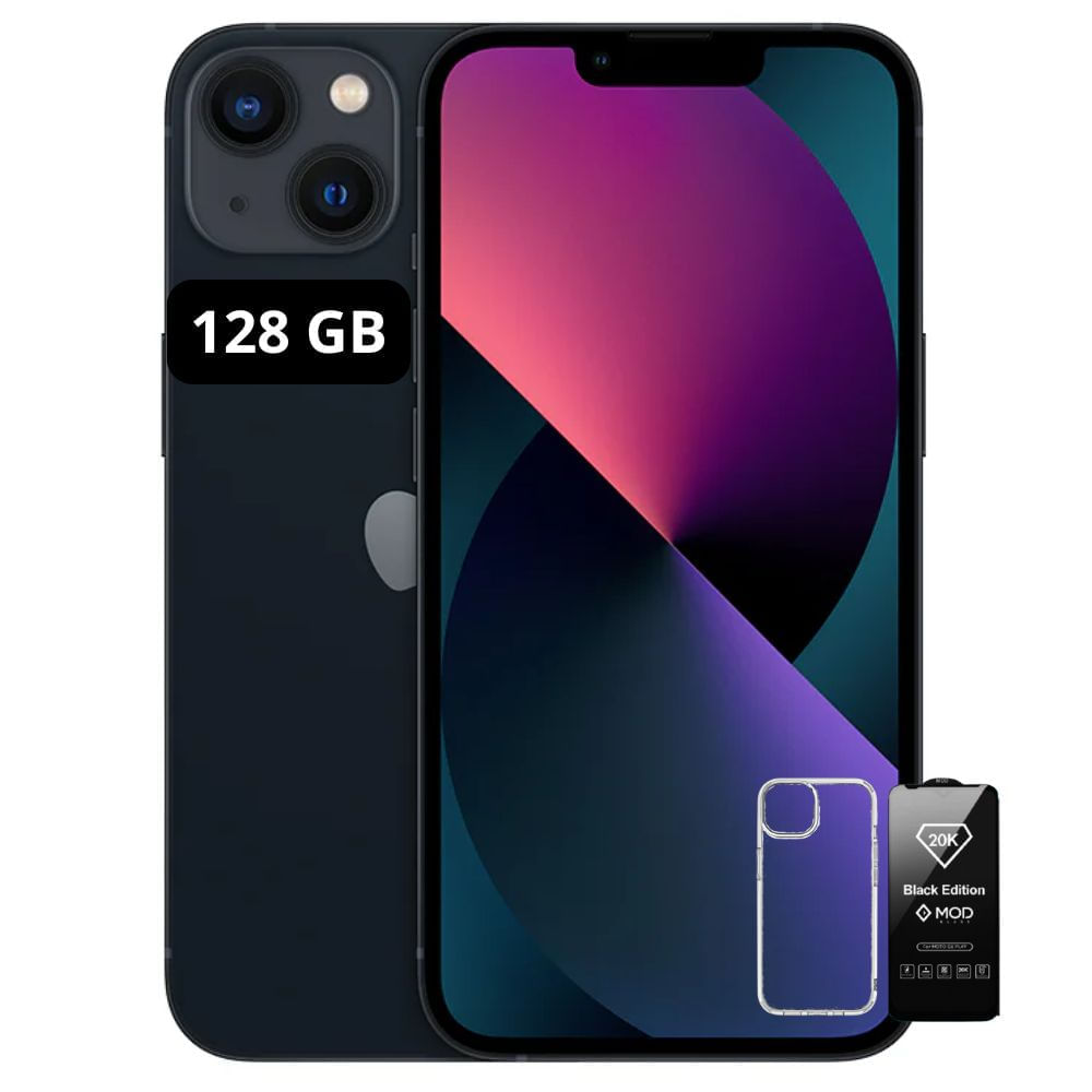 iPhone 13 128GB Negro+ Mica y Case