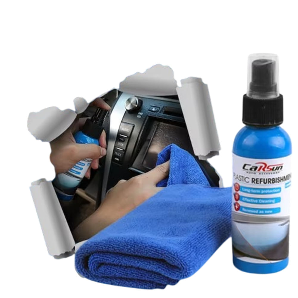 Spray Restaurador de Plásticos Carsun con Bandeja 100 Ml