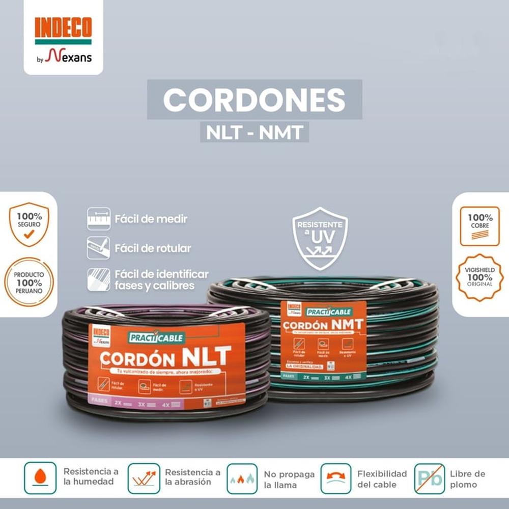 Cable Vulcanizado Nlt2X16Pc Awg Indeco - N Presentación Negro
