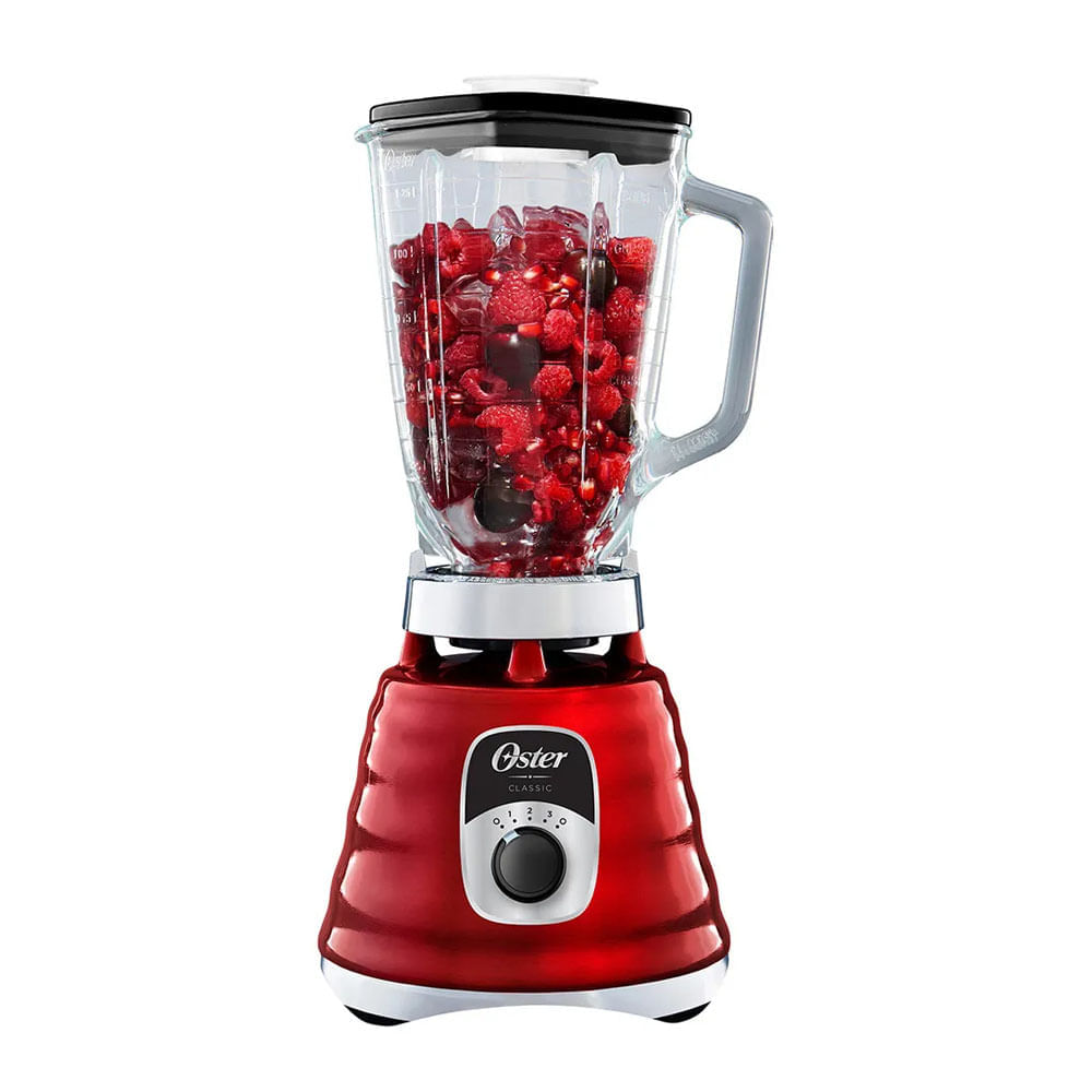 Licuadora OSTER BLST4126R Clásica Roja, 3 velocidades