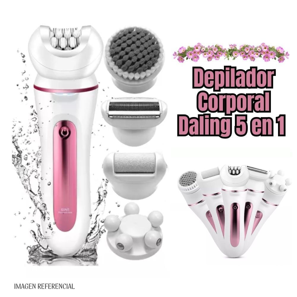 Depilador Inálambrica Recargable Para Mujer Daling 5 En 1 DL6025
