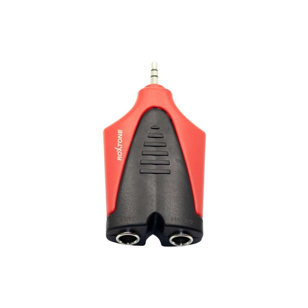 Adaptador 2 Jack Stereo 6.3mm a 1 Plug Stereo 3.5mm RPAN320 ROXTONE