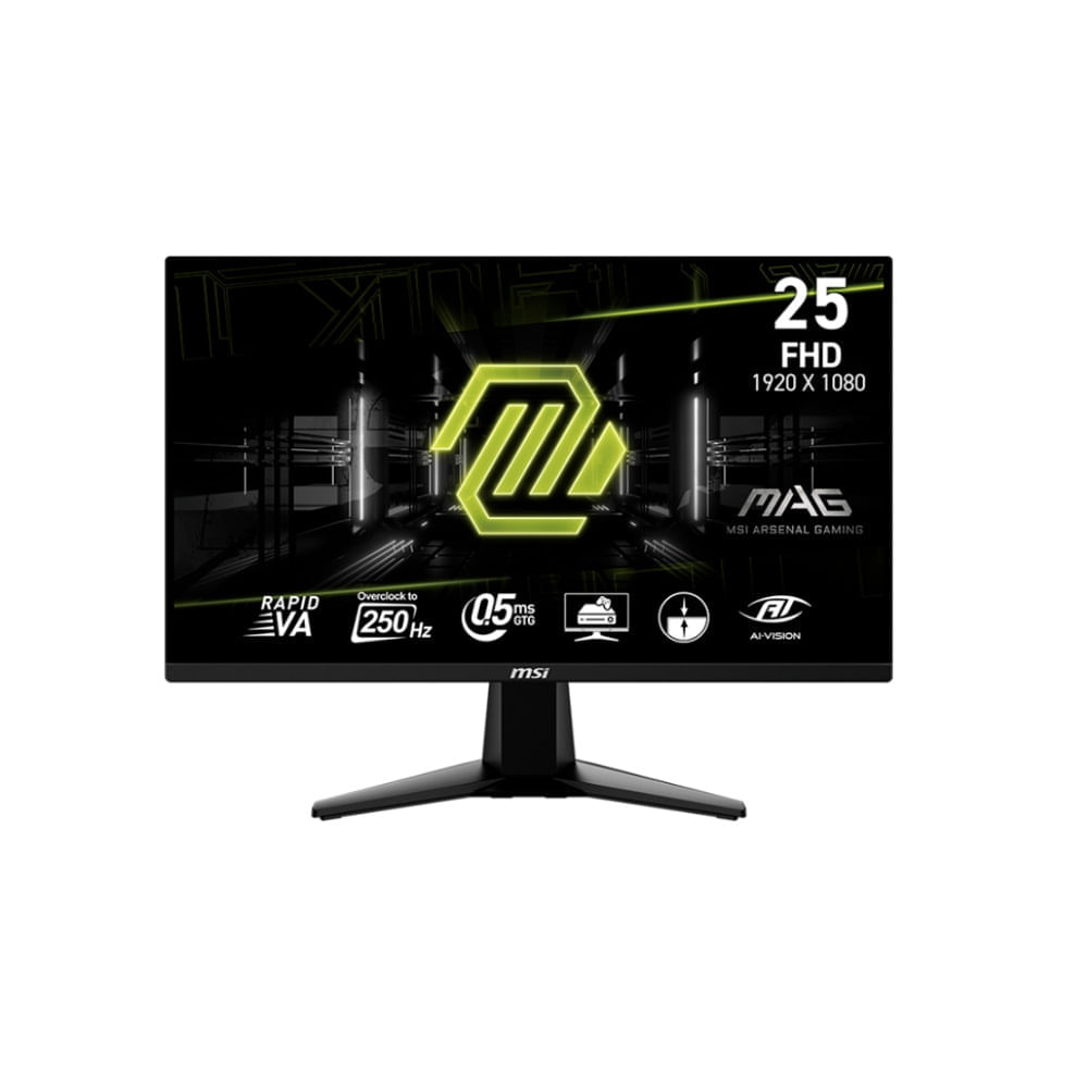 Monitor MSI MAG-255XFV 25 Pulgadas FHD Rapid VA 250 Hz 0.5 ms HDMI DP