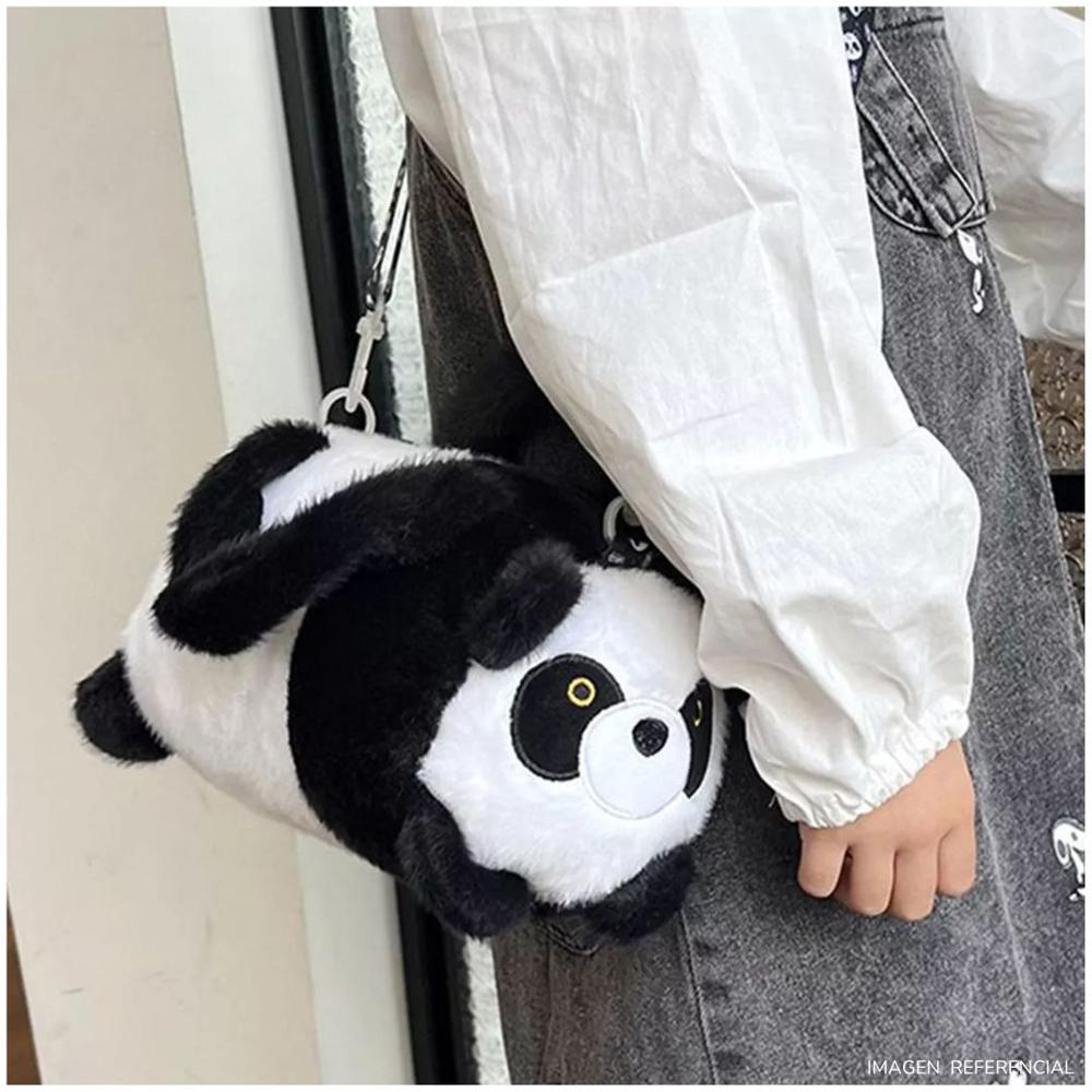 Bolso cartera Capibara Panda Kawaii niños y niñas Negro