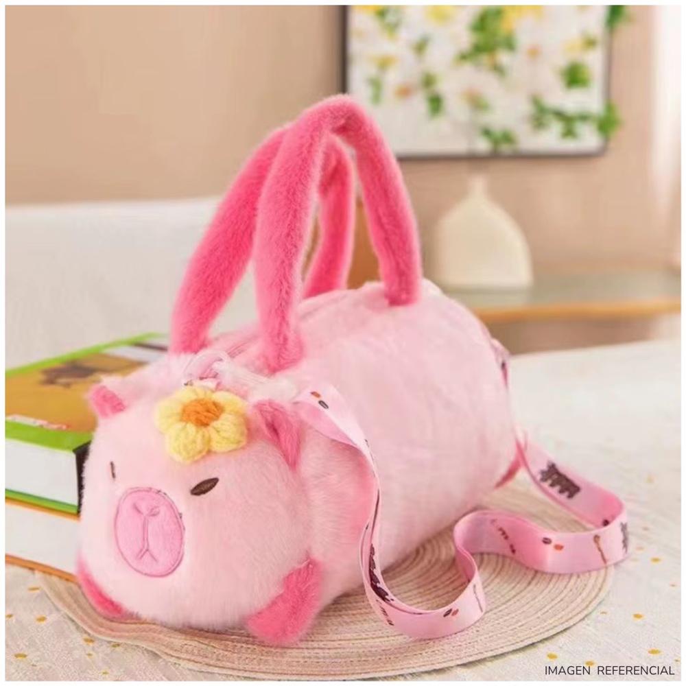 Bolso cartera Capibara Panda Kawaii niños y niñas Rosa