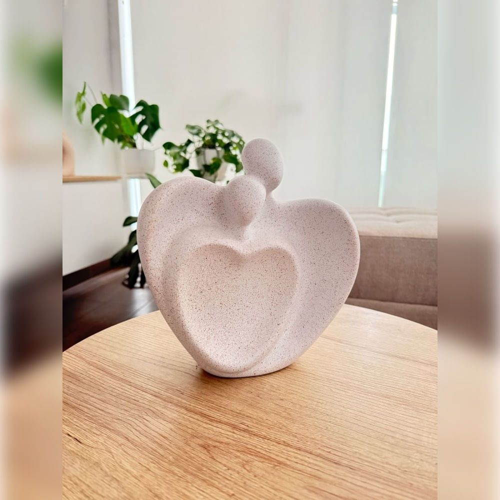 Adorno Un Solo Corazon Terrazo 23x08x24 cm
