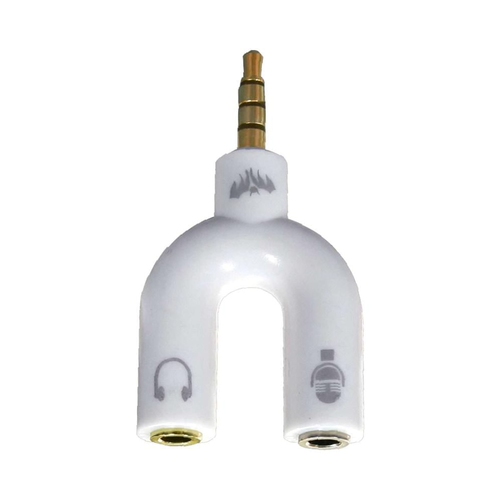 Adaptador 2 Jack Stereo 3.5mm a Plug BT-KY/WH BATBLACK