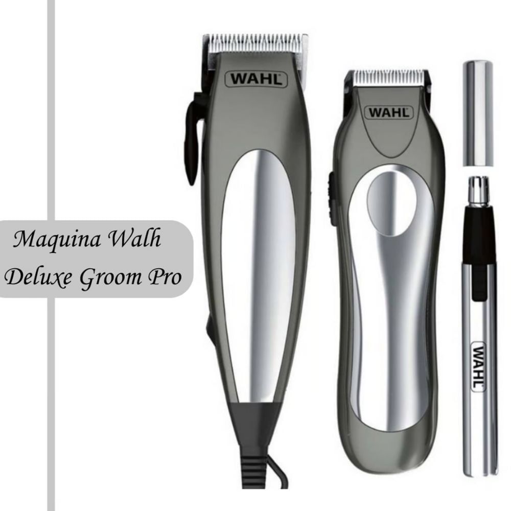 Maquina De Cortar Cabello Wahl Deluxe Groom Pro 21 Piezas