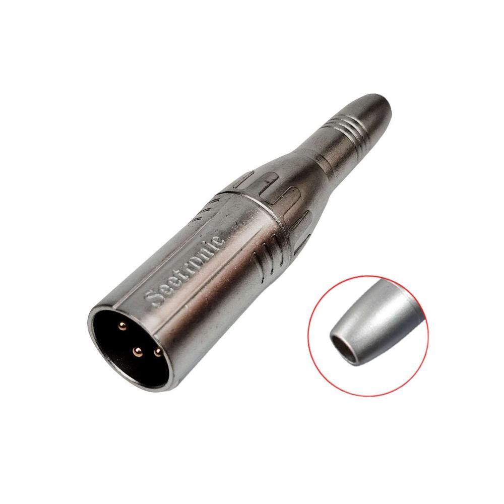 Adaptador Jack Mono 6.35mm a Plug Canon XLR MA3MJ3 SEETRONIC