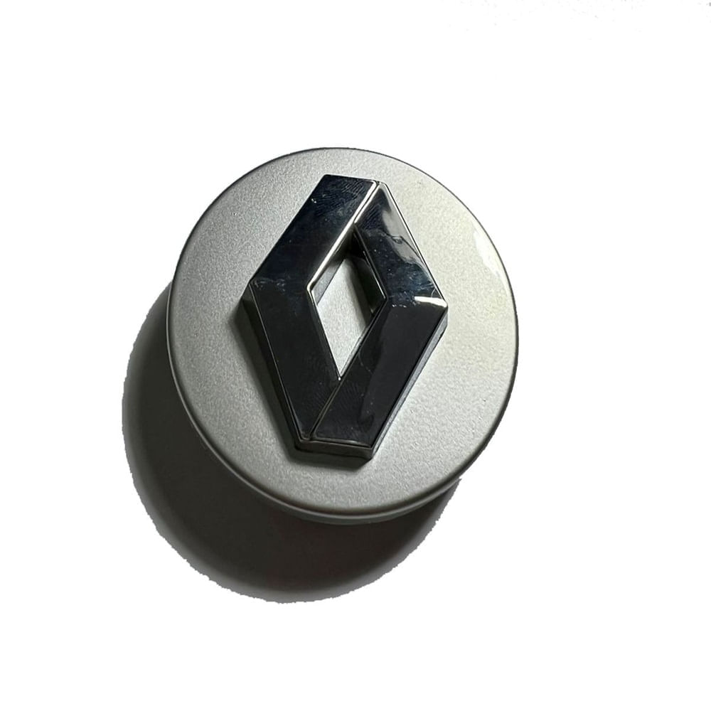Tapa Central compatible con Aro Renault 60mm (juego 4 Unids) Color Plata