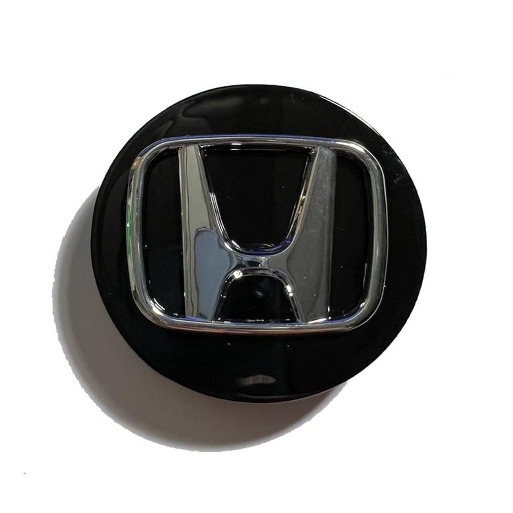 Tapa Central compatible con Aro Honda 69mm (juego 4 Unids) Color Negro