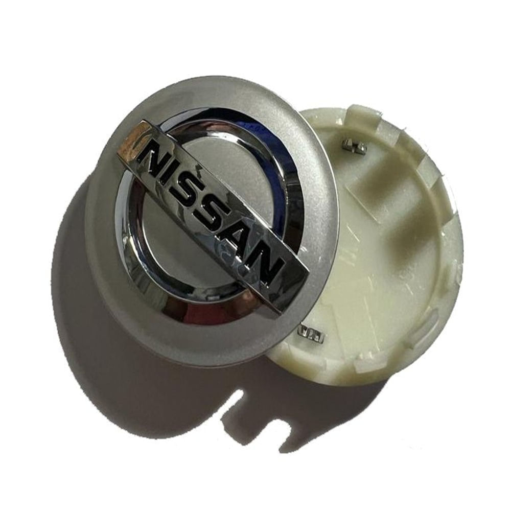 Tapa Central compatible Aro Nissan 54mm (Juego De 4 Unid.) Color Plata