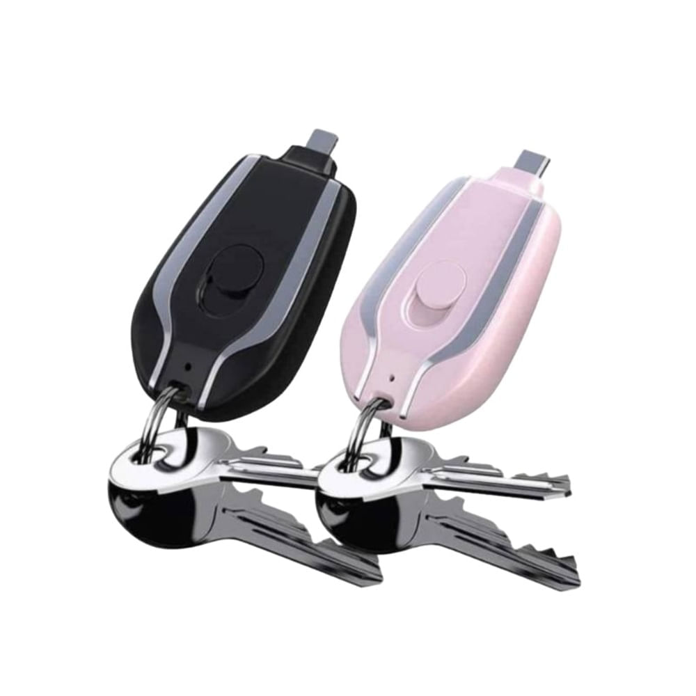Cargador Rosado Llavero Portatil para Celular Tipo C