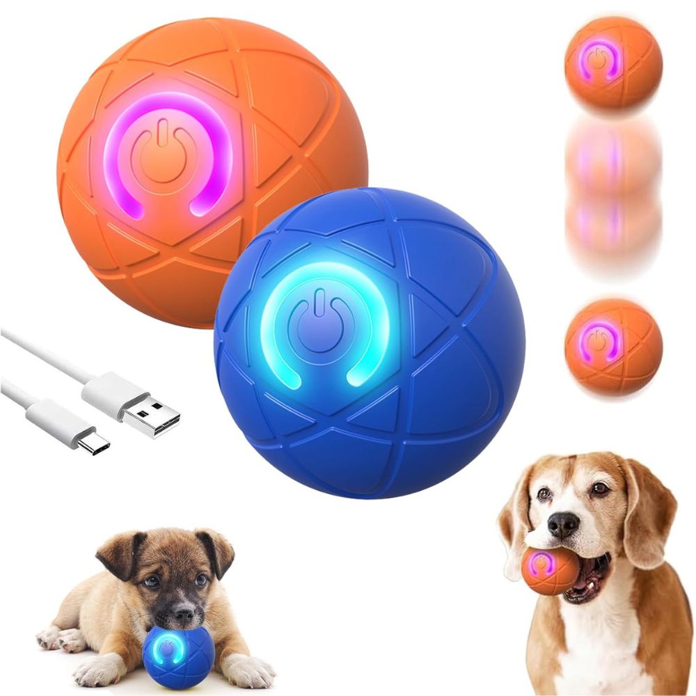 Pelota Interactiva para perros, Juego 2 Unidades, d52mm.