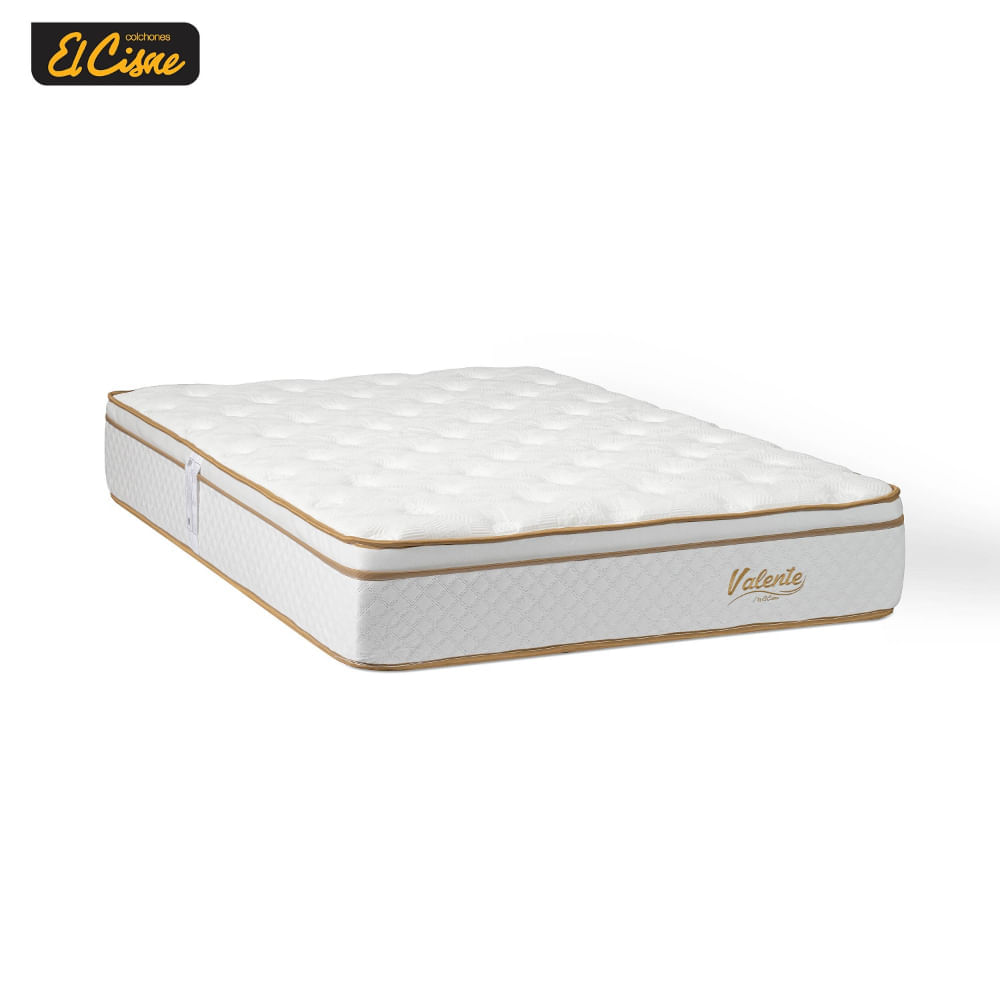 Colchon Valente King + 3 almohada viscoelastic + 1 protector