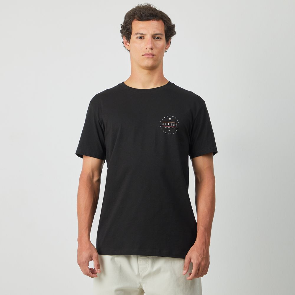 Polo Aereal Hombre Negro1