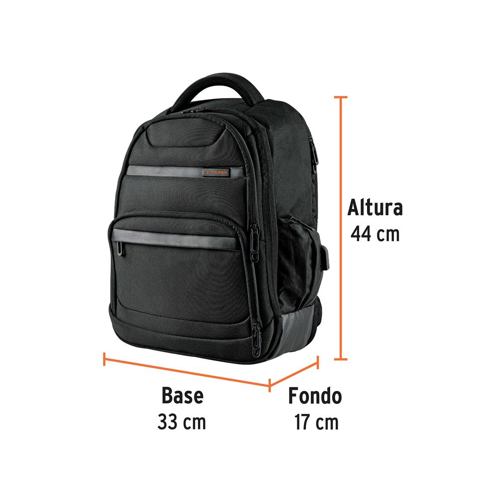 Kit Mochila Porta Laptop Y Tomatodo De Aluminio Truper 60179-62126 I ...
