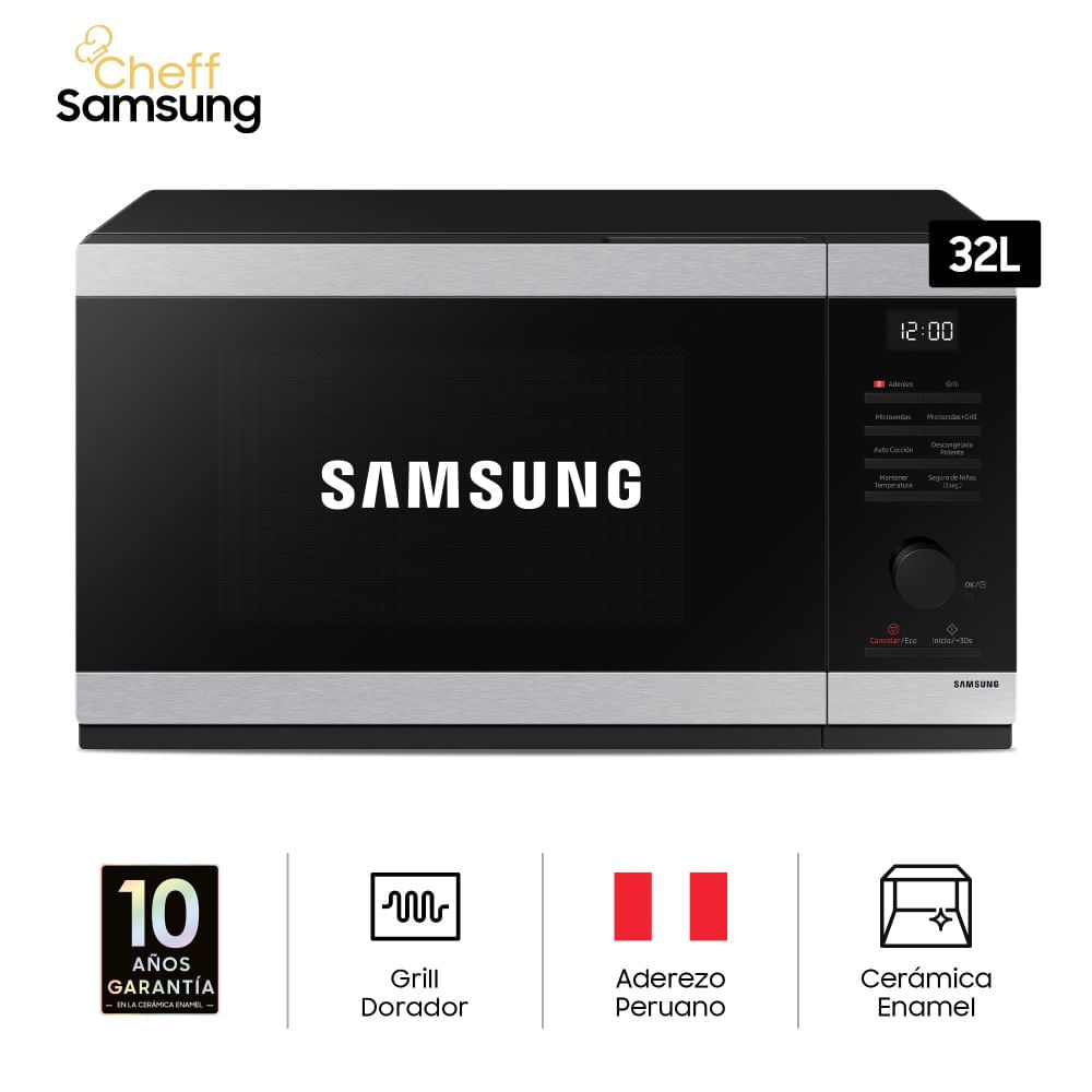 Horno Microondas SAMSUNG 32L MG32DG4524ATPE Negro