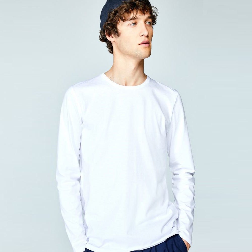 polos blancos manga larga
