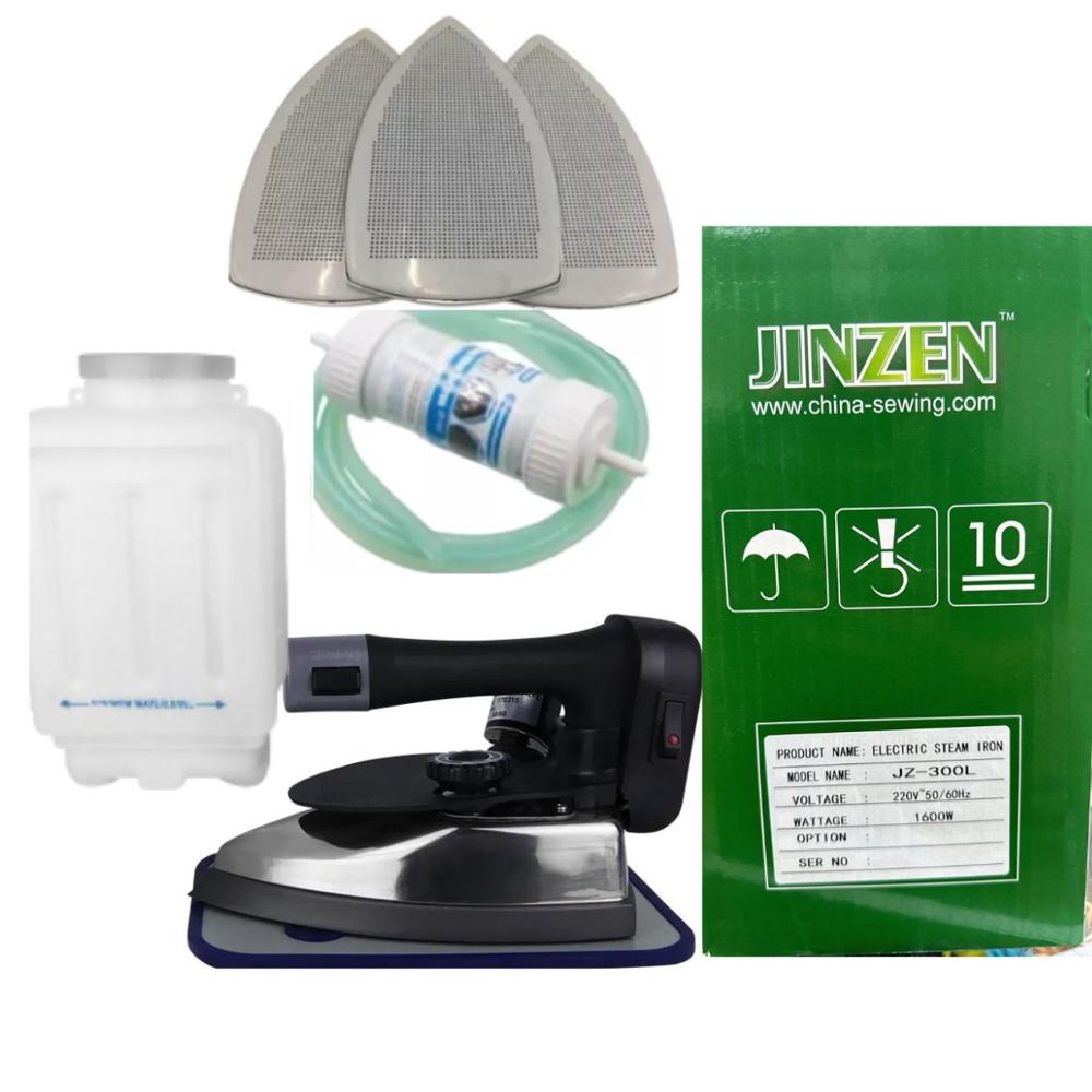 Kit Completo de Vaporizadora Plancha a Vapor Industrial Jinzen 300l 1600w Más 3 Zapatas con 1 Filtro