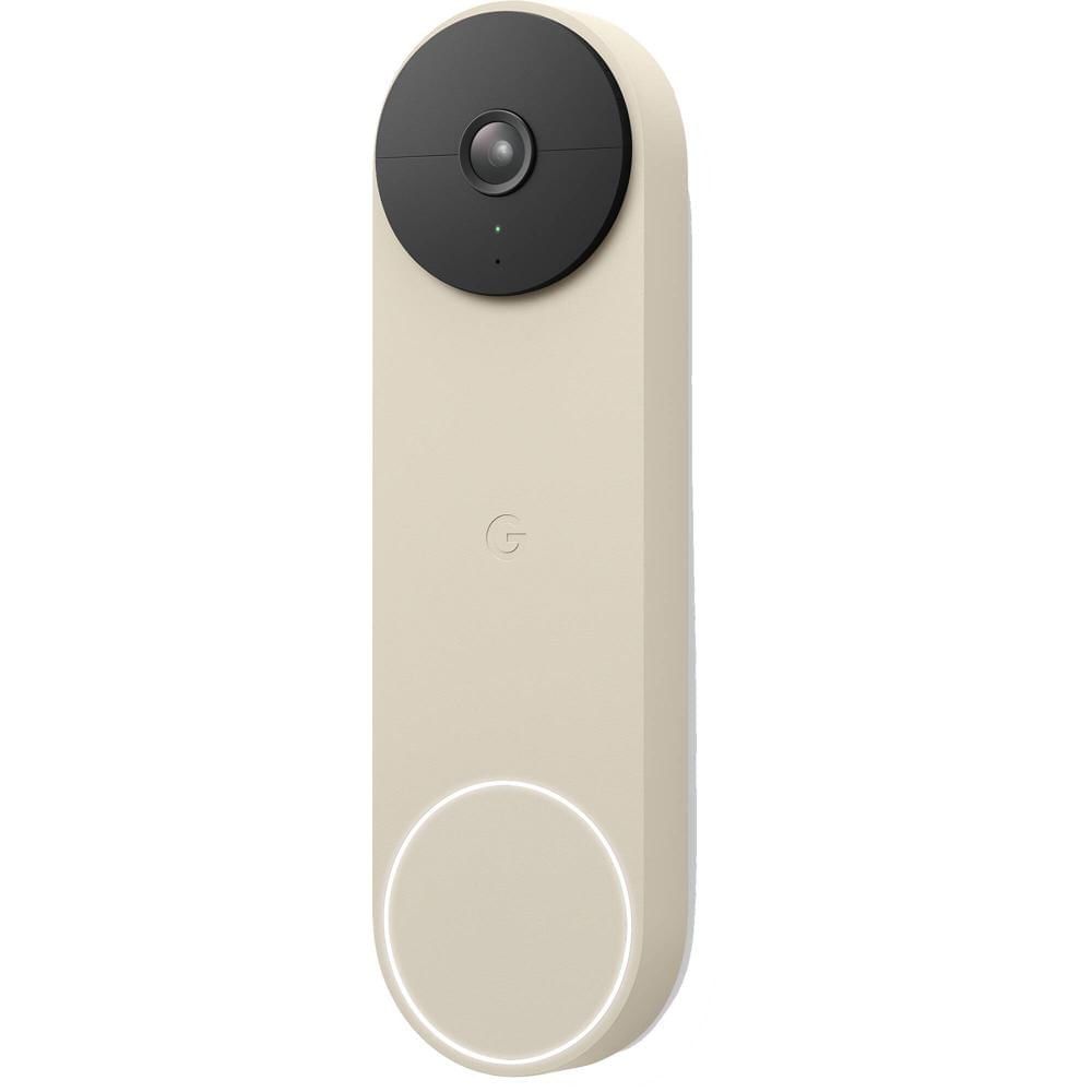 Google Video Doorbell (Batería, Lino) - Resolución 960 x 1280 a 30 fps, Visión Nocturna de hasta 10'