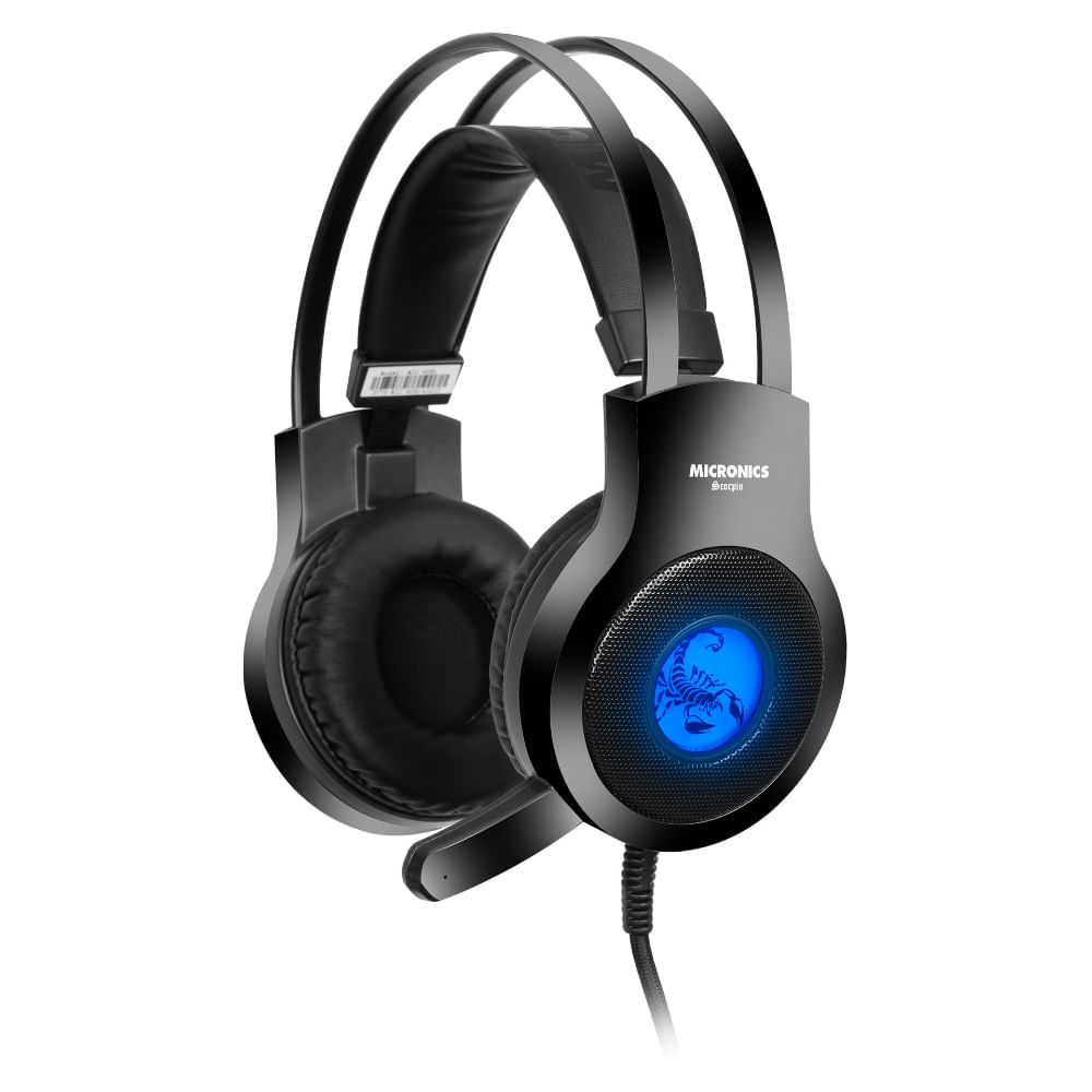 Scorpio Blue Graphene MIC HG 814+P4 Audifonos Gamer LED C/MICRO Micronics