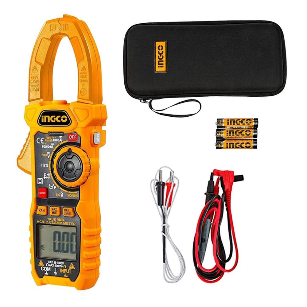 Pinza Amperimétrica Tenaza Digital Ac 100Amp Ingco - Dcm10004