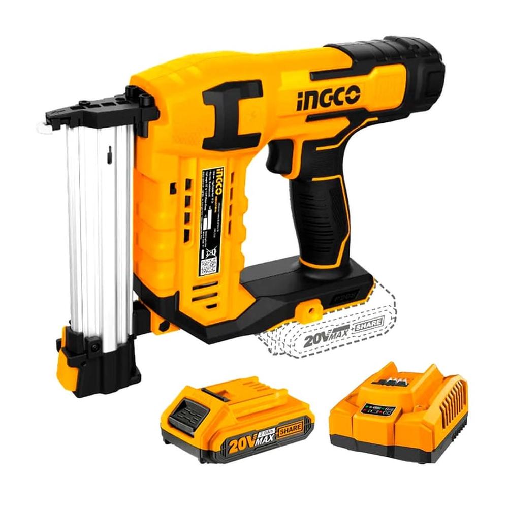 Clavadora Inalámbrica 20V Litio Ingco + 1 Batería 2Ah + 1 Cargador