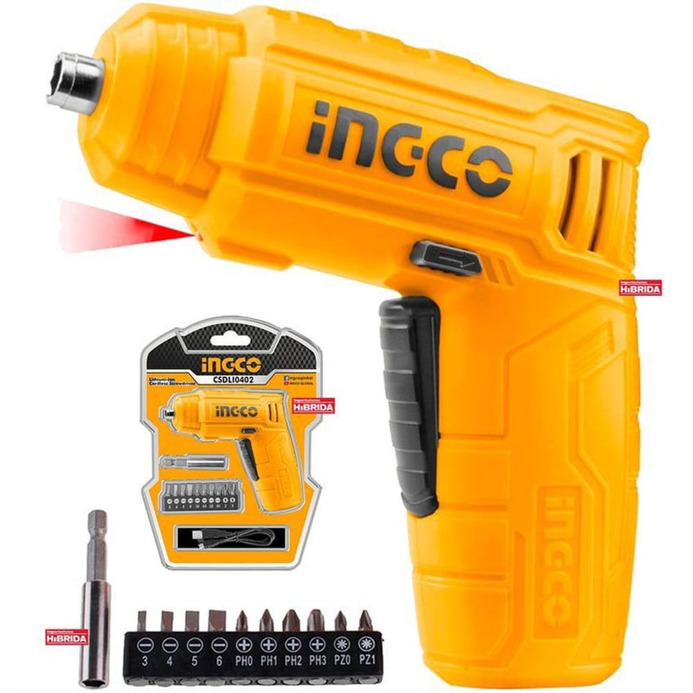 Atornillador Inalámbrico 4V Mini Destornillador Ingco - Csdli0402