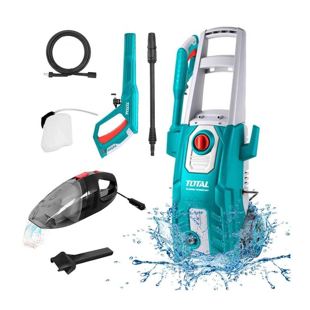 Hidrolavadora 1800W Total + Aspiradora Para Carro Cigarrera