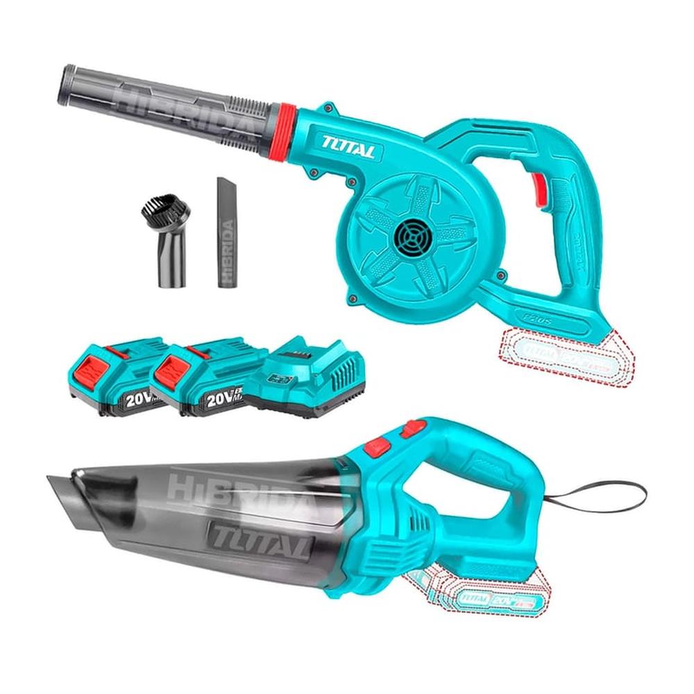 Sopladora 20V Más Aspiradora Inalámbrica Total 2Batería - Tosli230805
